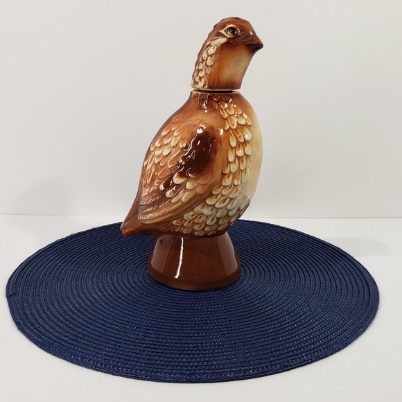 Vintage Empty 1968 Old Mr. Boston Bob White Quail Decanter Liquor Bottle 10” H - Picture 2 of 9